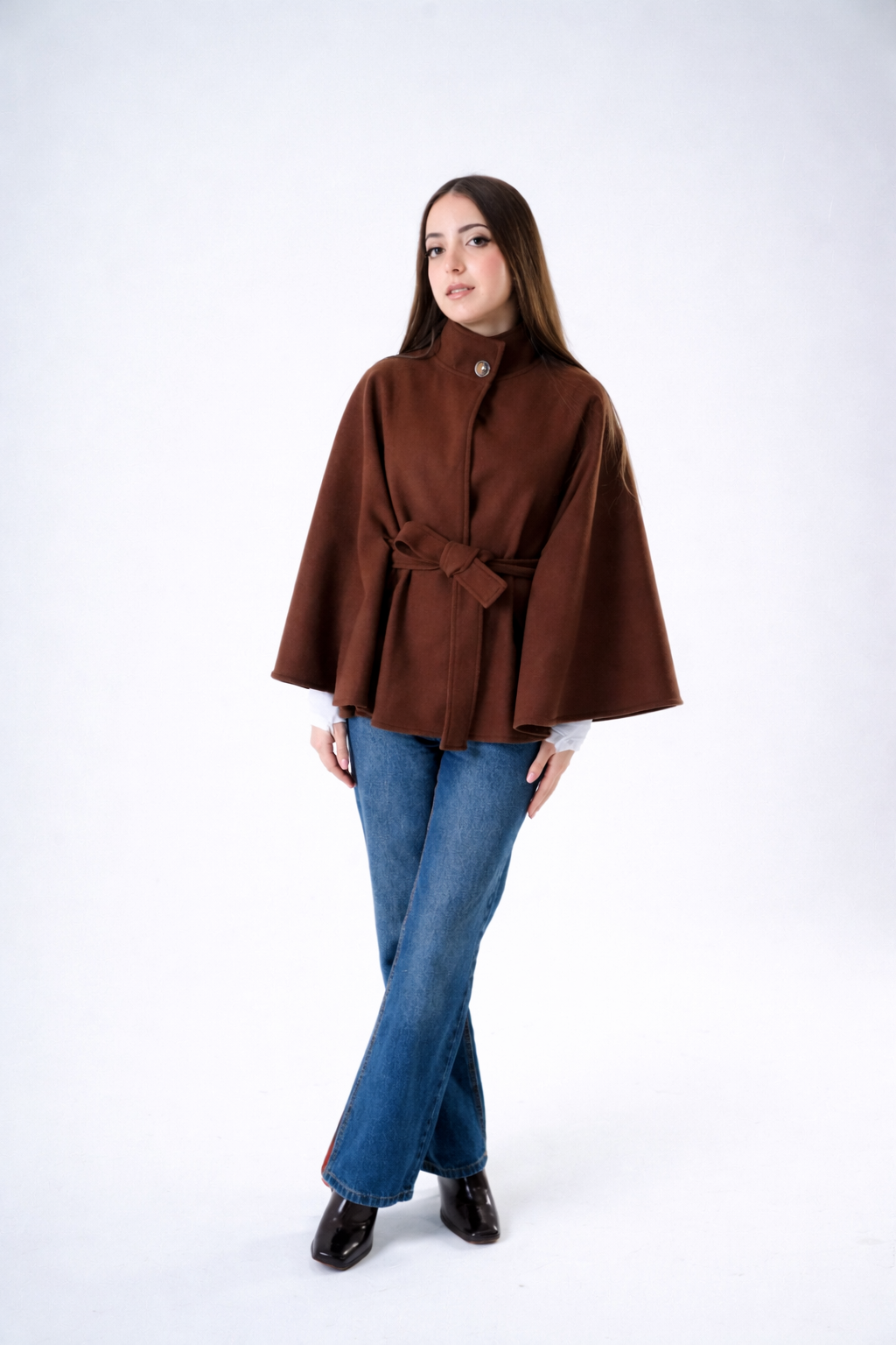 The Lady- in chocolate brown