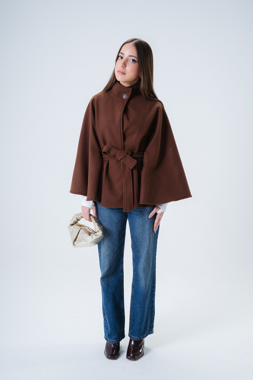 The Lady- in chocolate brown